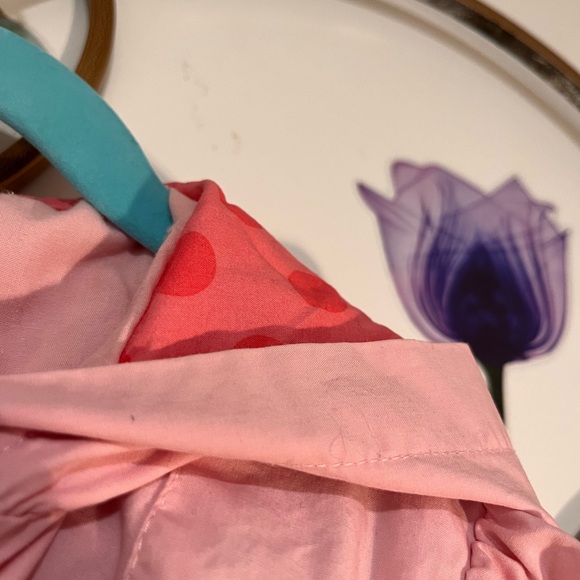 Pink Floral Hooded Girls Spring or Fall Jacket - Picture 4 of 9